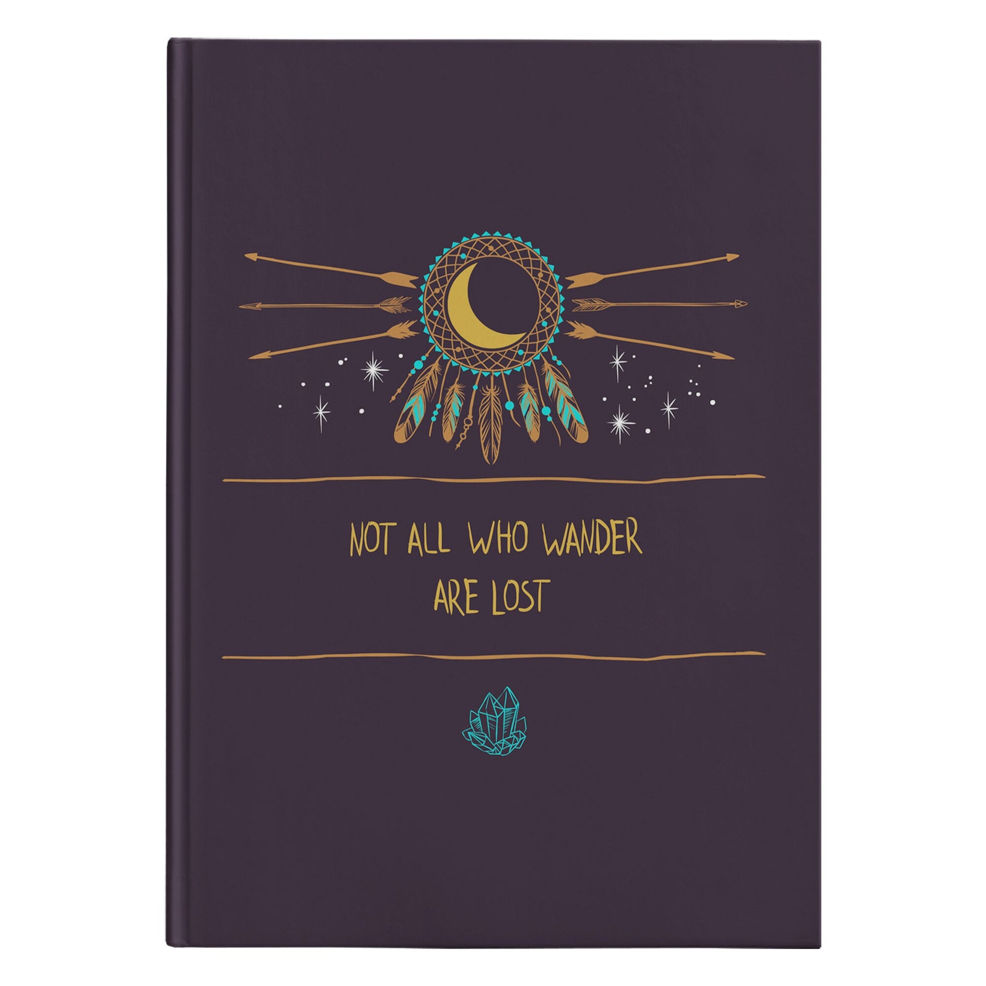 Not all who wander are lost Hardcover Journal boho diary wanderlust Notepad cheap Gift free spirit notebook dark blue notebooks spiritual