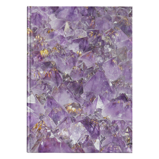 Amethyst Hardcover Journal amethyst diary purple Notepad cheap Gifts spiritual notebooks crystal spiral notebook spiritual diaries crystals