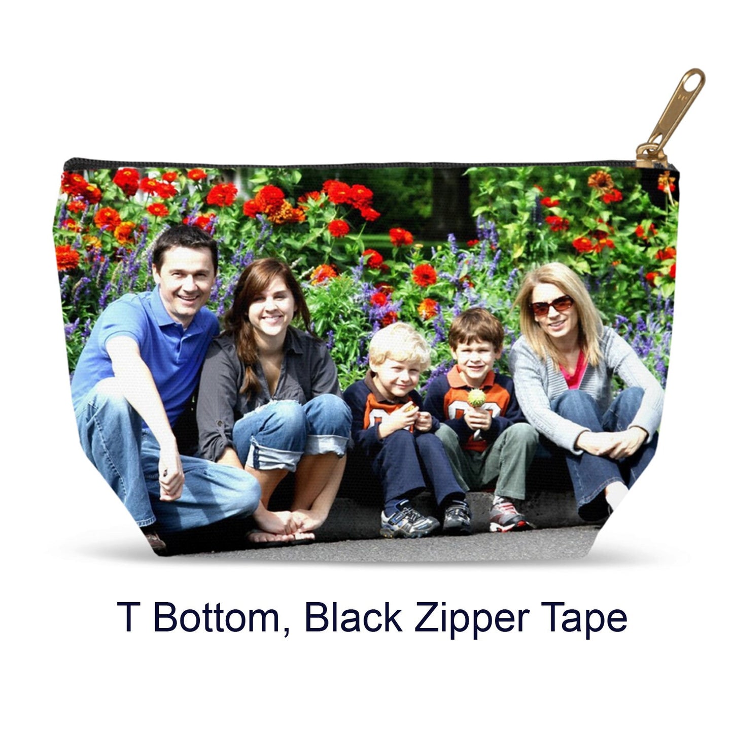 Custom Zip pouch photo cosmetic bag your photo zippered bag custom gift personalized gifts cheap photo gift your image photo zip pouch