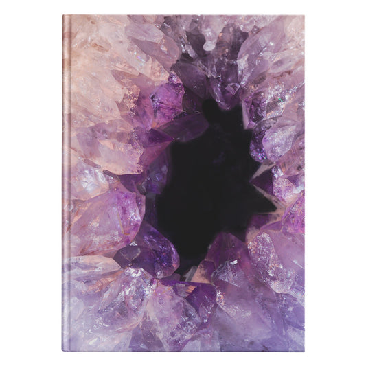 Amethyst Hardcover Journal amethyst diary purple Notepad cheap Gifts spiritual notebooks crystal spiral notebook crystals journals diaries