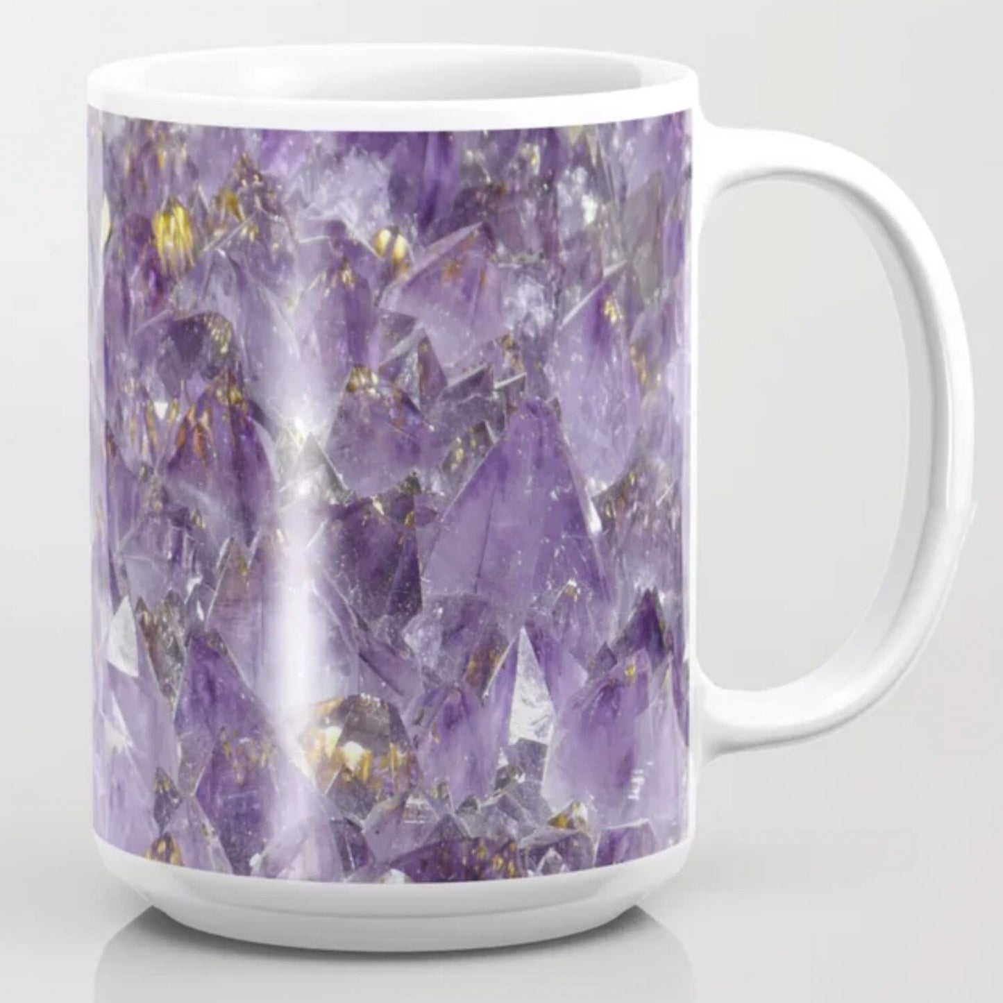 Amethyst Mug spiritual Gift purple mug amethyst mugs cheap gift yoga gift amethyst Mug crystal mug healing mugs amethyst crystal mug
