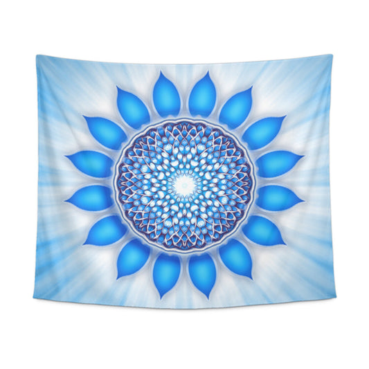 Throat Chakra Blue Tapestry spiritual tapestries throat chakra wall art chakra tapestry chakras tapestry blue tapestries mandala tapestry