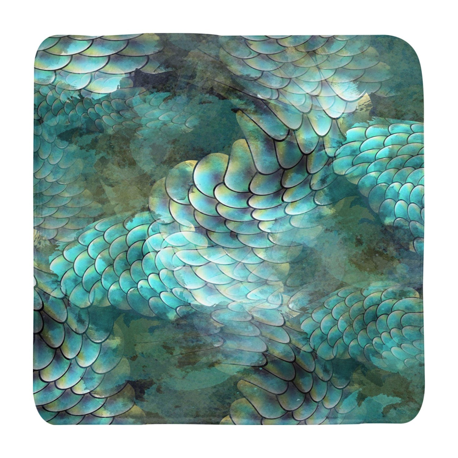 Mermaid Bath Mat aqua bath mat mermaid mat fish scales bath mat teal bath rug mermaid bathroom decor marine bath mat blue green bath rug