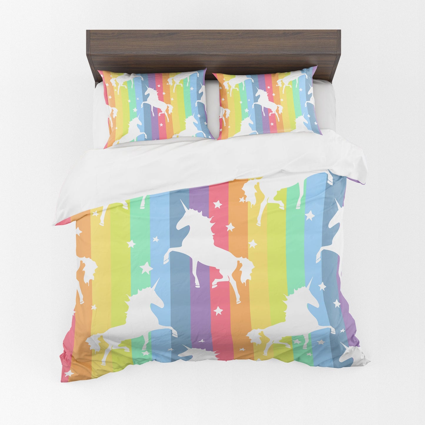 Rainbow Unicorn Comforter or Duvet Cover unicorn bedding unicorn duvet rainbow comforter rainbow duvet unicorns bedding rainbow decor gay
