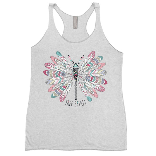 Free Spirit Dragonfly Tank Top boho Womens Tank Feather Tank Top Feathers Sleeveless Shirt Hippy Shirt Butterfly Lovers Gift Cheap Gift