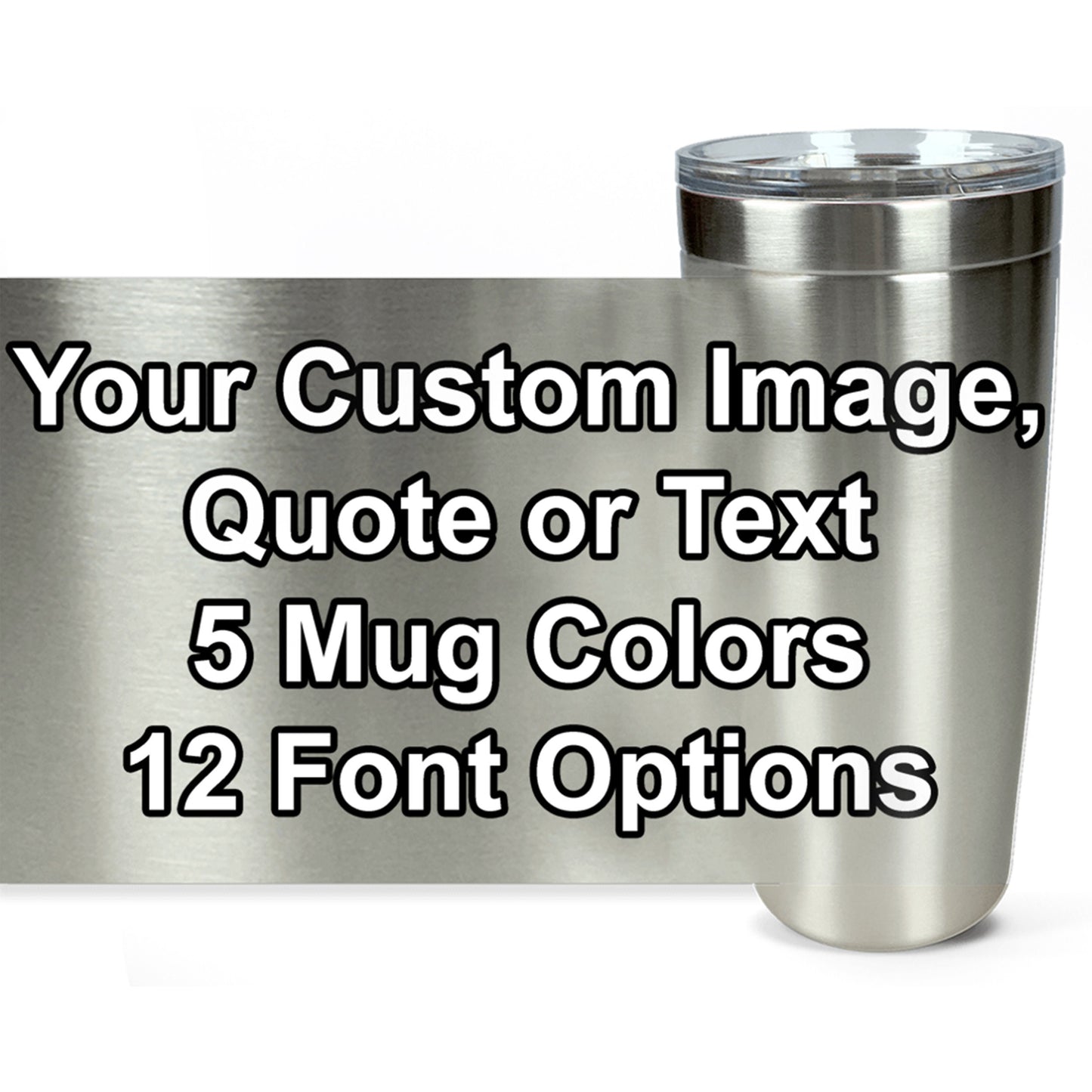 Custom Travel Mug Insulated Stainless Steel Mugs Unique Gift custom travel mug custom coffee mug photo mug personalized travel mug