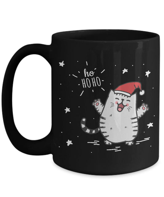 Christmas Cat Mug xmas Gift cats mugs cat lovers mug cute christmas mug santa mug cat christmas cup novelty mug cat lover coffee mugs