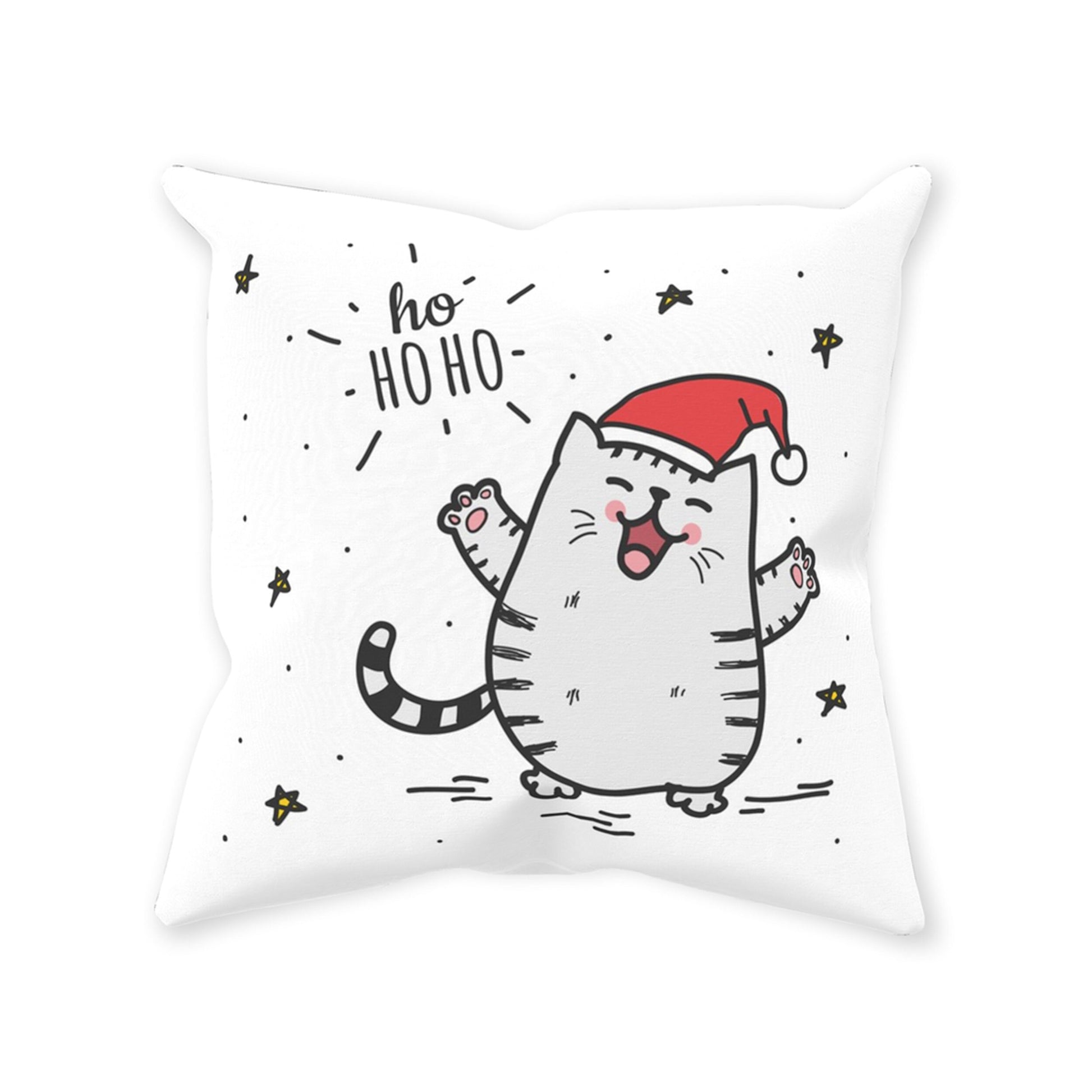 Christmas Cat Pillow cute cat pillows christmas decorations xmas pillows santa cat pillow couch pillows holiday decor kitty pillow ho ho ho