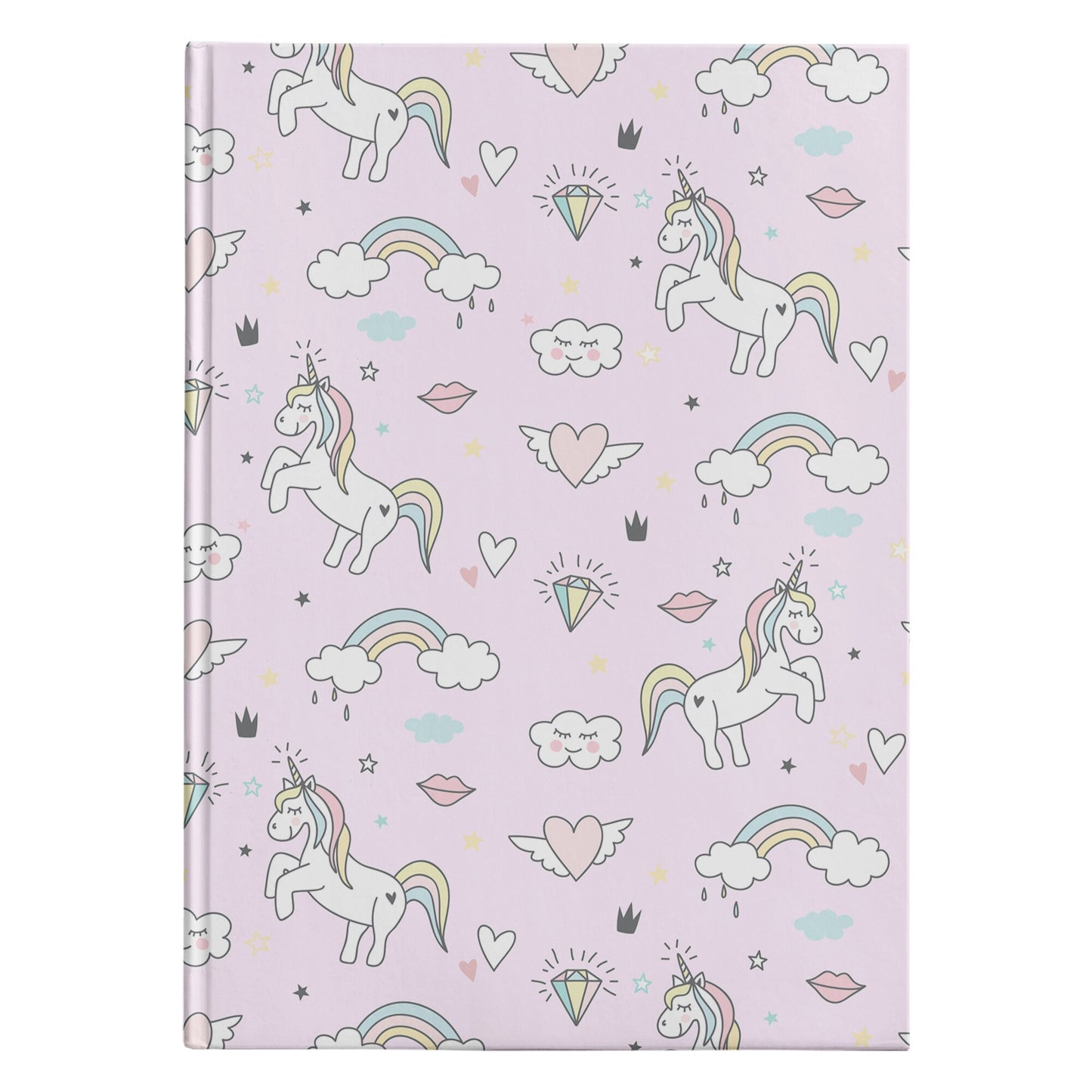 Lt Pink Unicorn Hardcover Journal diary Rainbow Notepad girly Gift unicorn notebooks Cheap Gifts unicorn diary kids notebook childrens girl