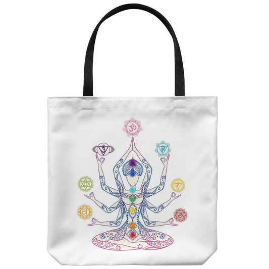 Chakra Tote Bag meditation Totes spiritual Gift hippy sac yoga tote cute Gift large yoga totes cheap gift chakras totes spiritual tote bags