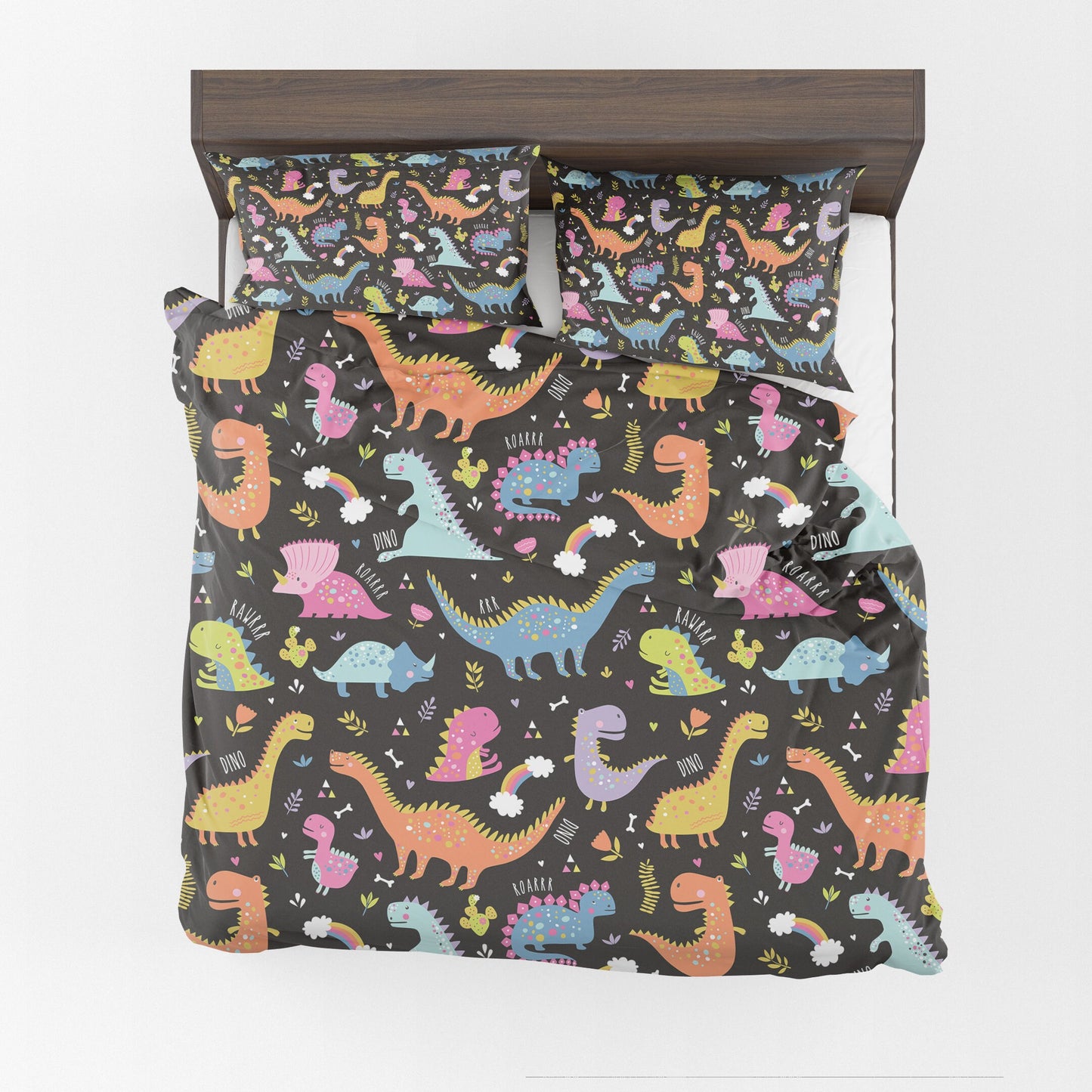 Dinosaur Comforter or Duvet Cover dinosaurs bedding kids bedding colorful comforter dinosaur duvet for boys or girls comforter cute bedding