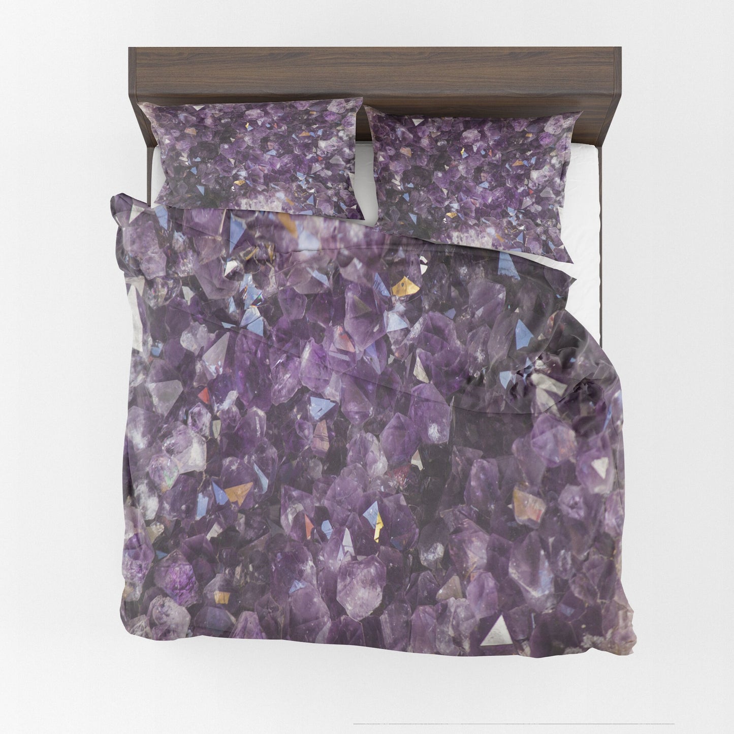 Amethyst Duvet Cover or Comforter purple bedding amethyst bedding crystal Twin Queen King purple bedroom purple duvet cover spiritual