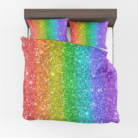 Rainbow Comforter or Duvet Cover Girls bedding girly duvet rainbow comforter rainbow comforter gay pride duvet gay pride bedding colorful