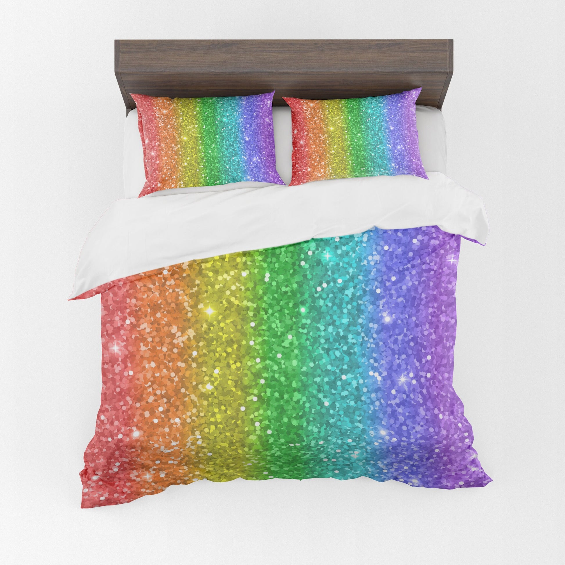 Rainbow Comforter or Duvet Cover Girls bedding girly duvet rainbow comforter rainbow comforter gay pride duvet gay pride bedding colorful