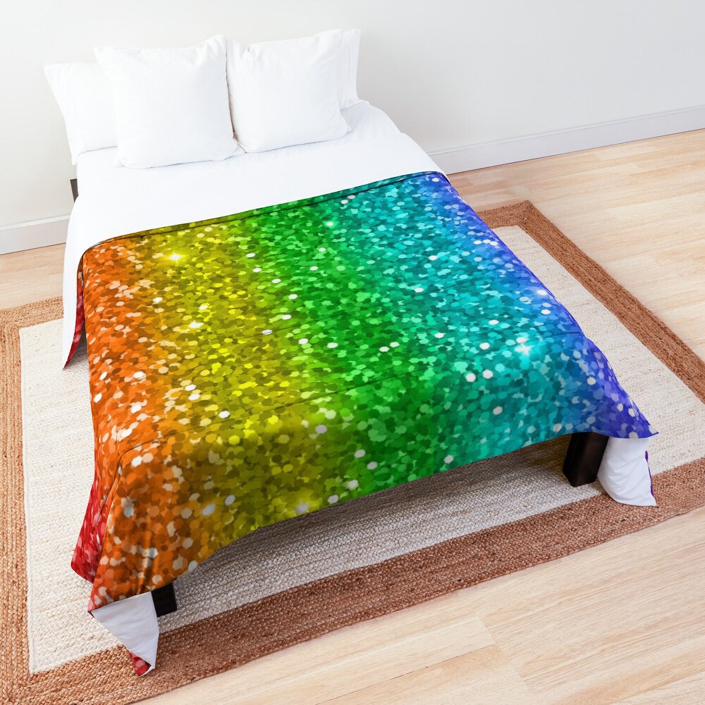 Rainbow Comforter or Duvet Cover Girls bedding girly duvet rainbow comforter rainbow comforter gay pride duvet gay pride bedding colorful