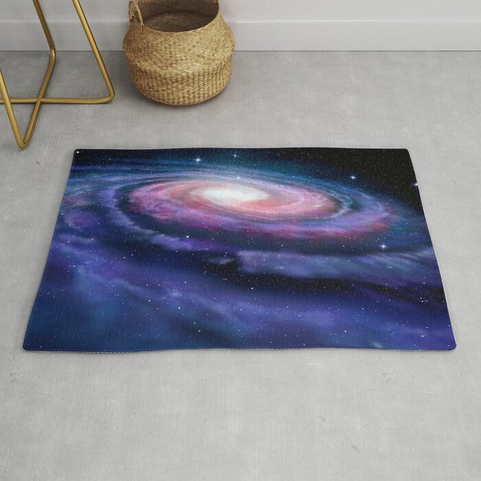 Milky way Rug space Rug kids Rug galaxy Floor Rug galaxies Rugs 3x5 4x6 5x8 9x12 Large space rugs girls boys childrens rugs purple blue