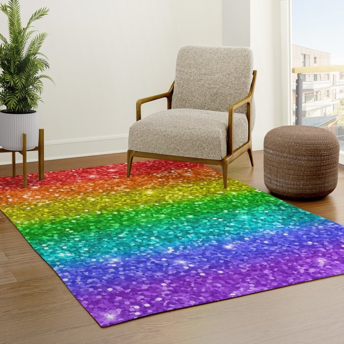 Rainbow Rug rainbow Rug rainbow Rugs gay pride Floor Rug gay Rugs 3'x5' 4'x6' 5'x7' Large rainbow rugs rainbow decor rainbow floor mat