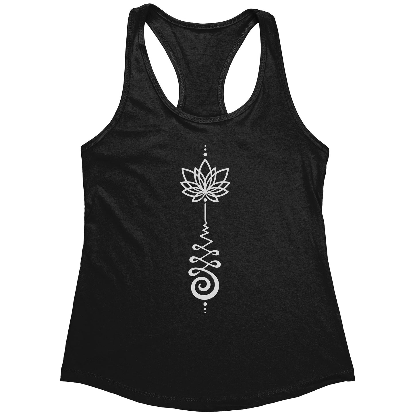 Unalome Lotus Tank Top womens shirts spiritual yogi shirt