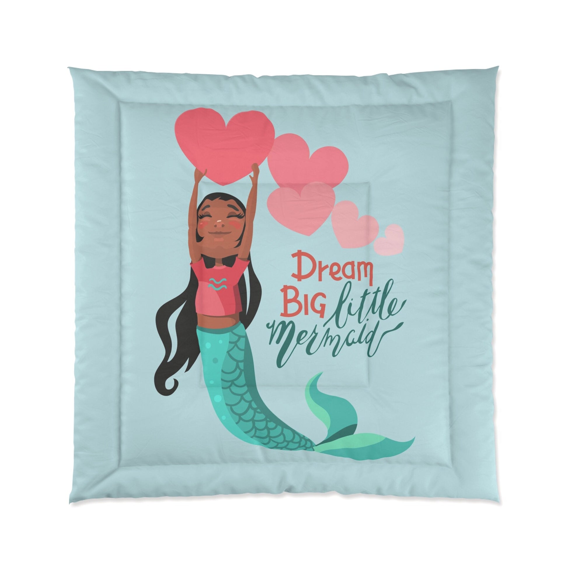 Little Mermaid Comforter or Duvet Cover mermaid bedding mermaid duvet dream big mermaids comforter girls duvet girly bedding mermaids blue