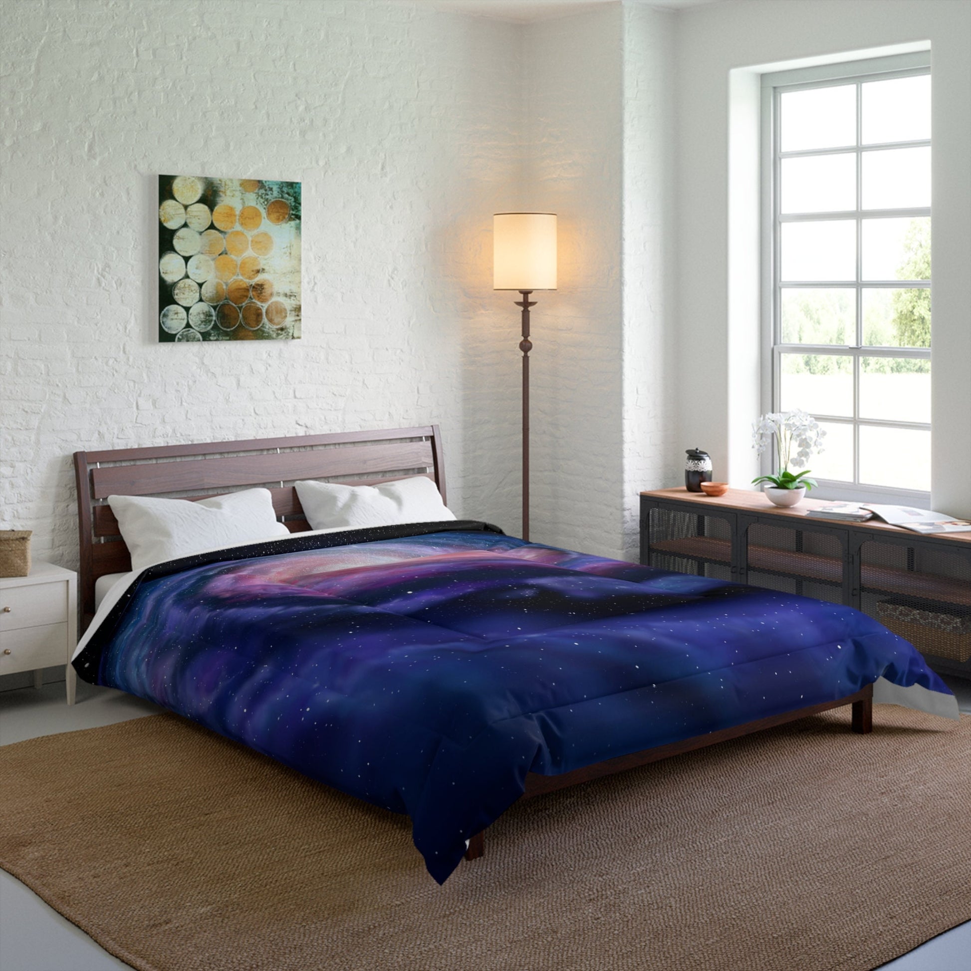 Milky Way Space Duvet Cover or Comforter purple bedding space bedding kids comforter children bedding boys or girl galaxy comforter galaxies