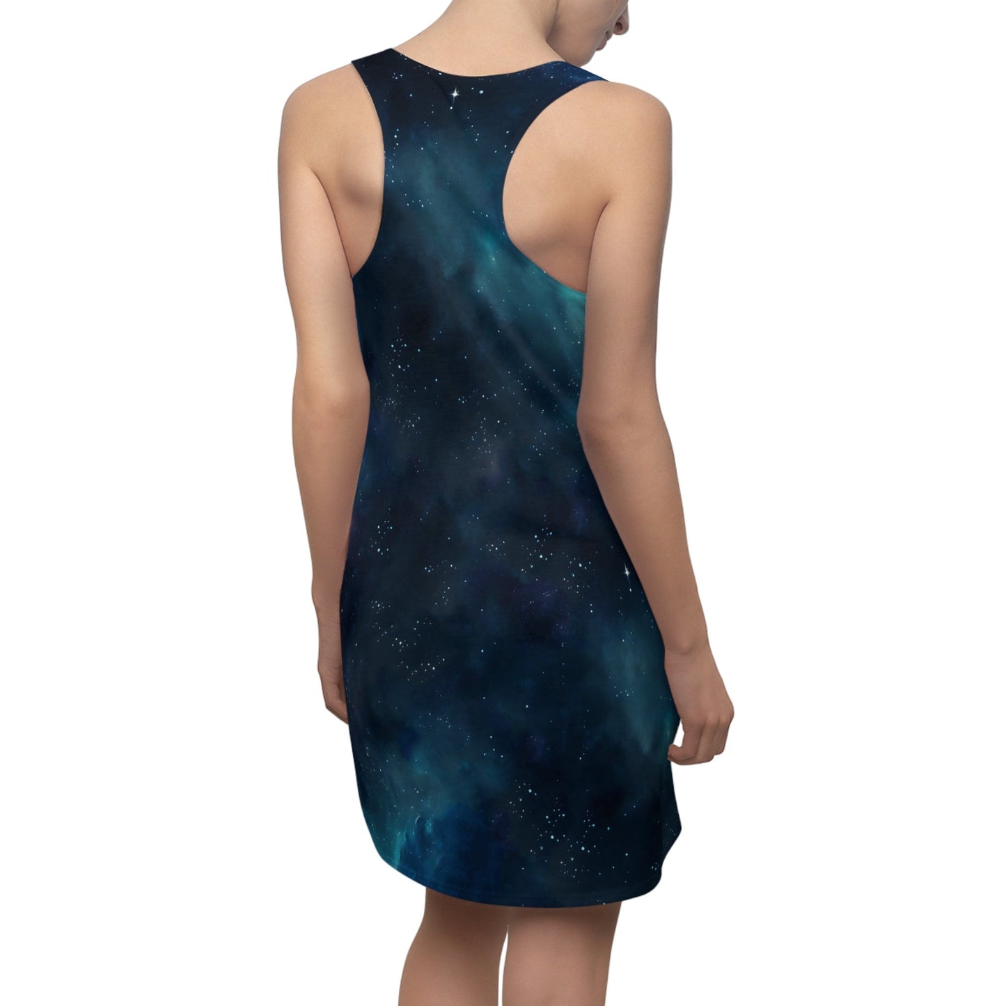Metatron's Cube Dress sacred geometry sleeveless dress blue galaxy summer racerback dress
