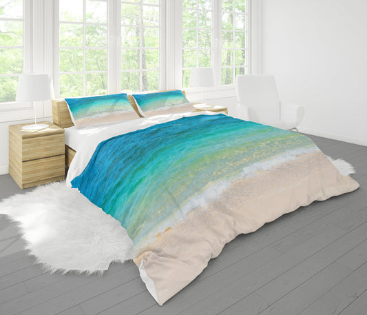 Ocean Water Comforter or Duvet Cover Ocean bedding blue duvet aqua comforter ocean comforter water duvet blue bedding ocean decor water
