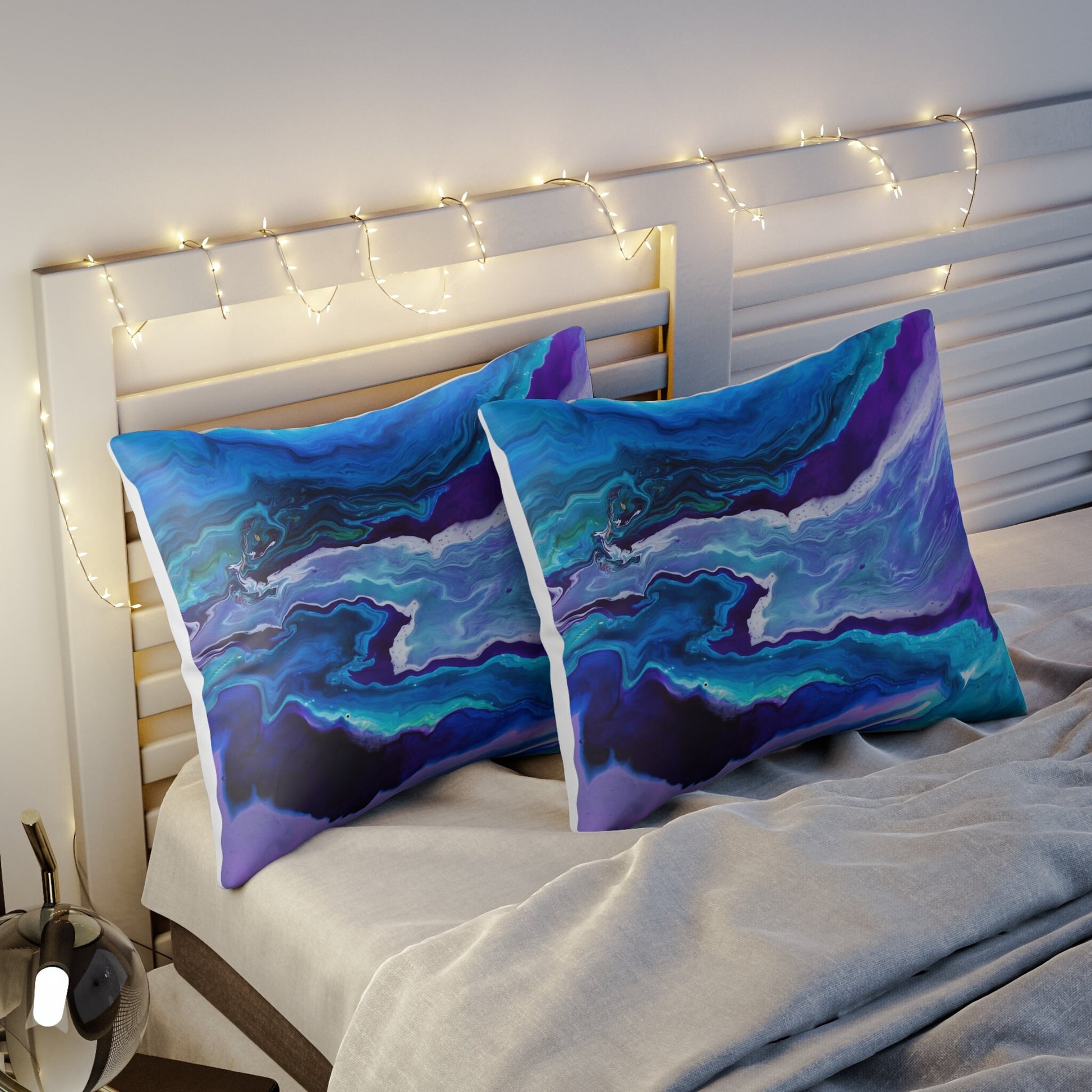 Blue Duvet Cover or Comforter Artsy ocean bedding blue Twin Queen King abstract art ocean bedroom Unique gift sky aqua teal water