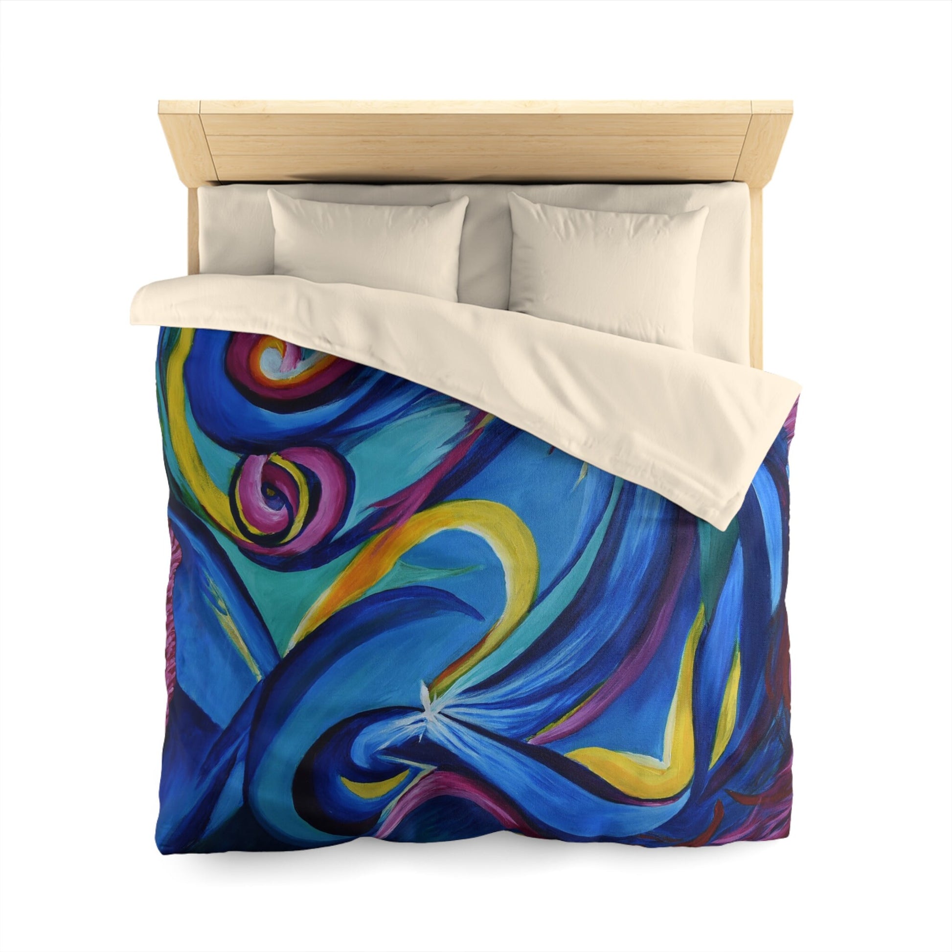 Abstract Art Duvet Cover or Comforter Artsy bedding Twin Queen King bedding blue colorful bedding abstract art duvet