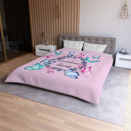 Goddess Gang Butterfly Pink Comforter or Duvet Cover girls bedding girly bedding goddess comforter butterflies comforter goddess duvet