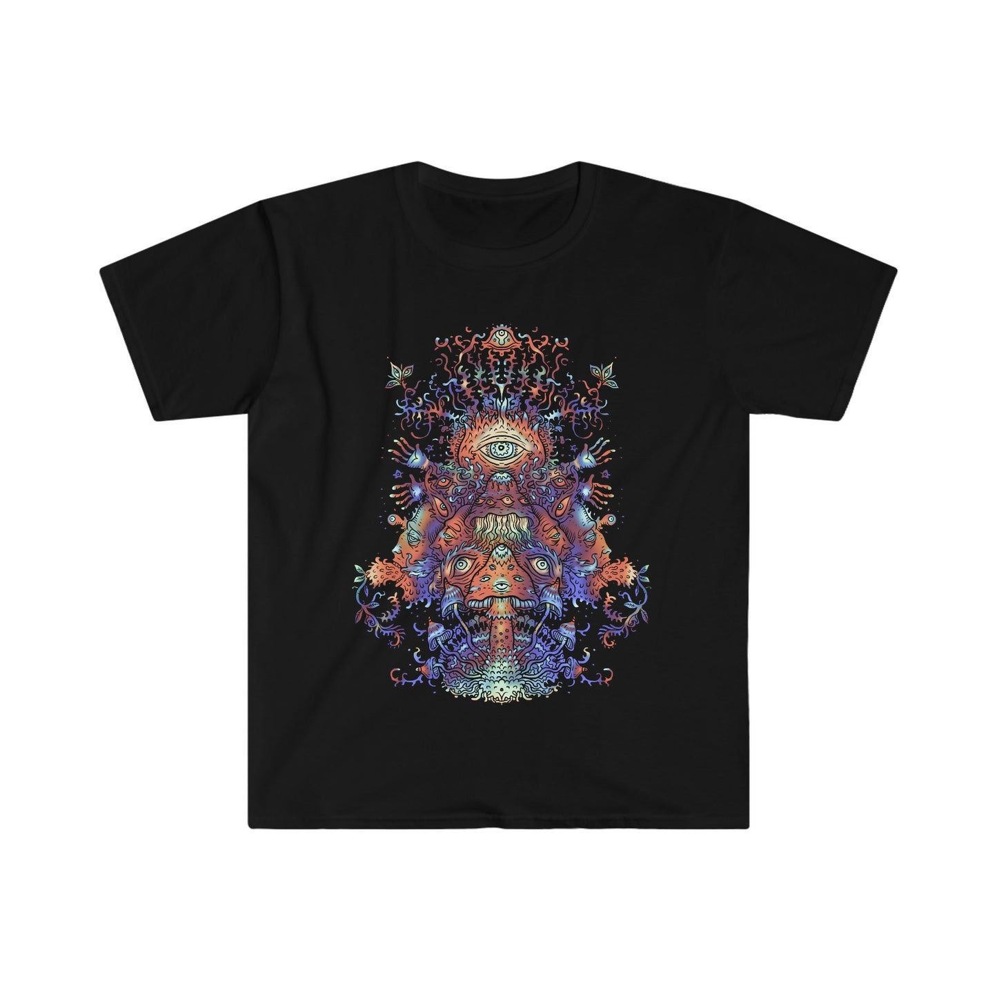Magic Mushrooms Tee Shirt shroom shirts psychedelic tee shirt men or womens tee shirt trippy tee shroom tee shirt