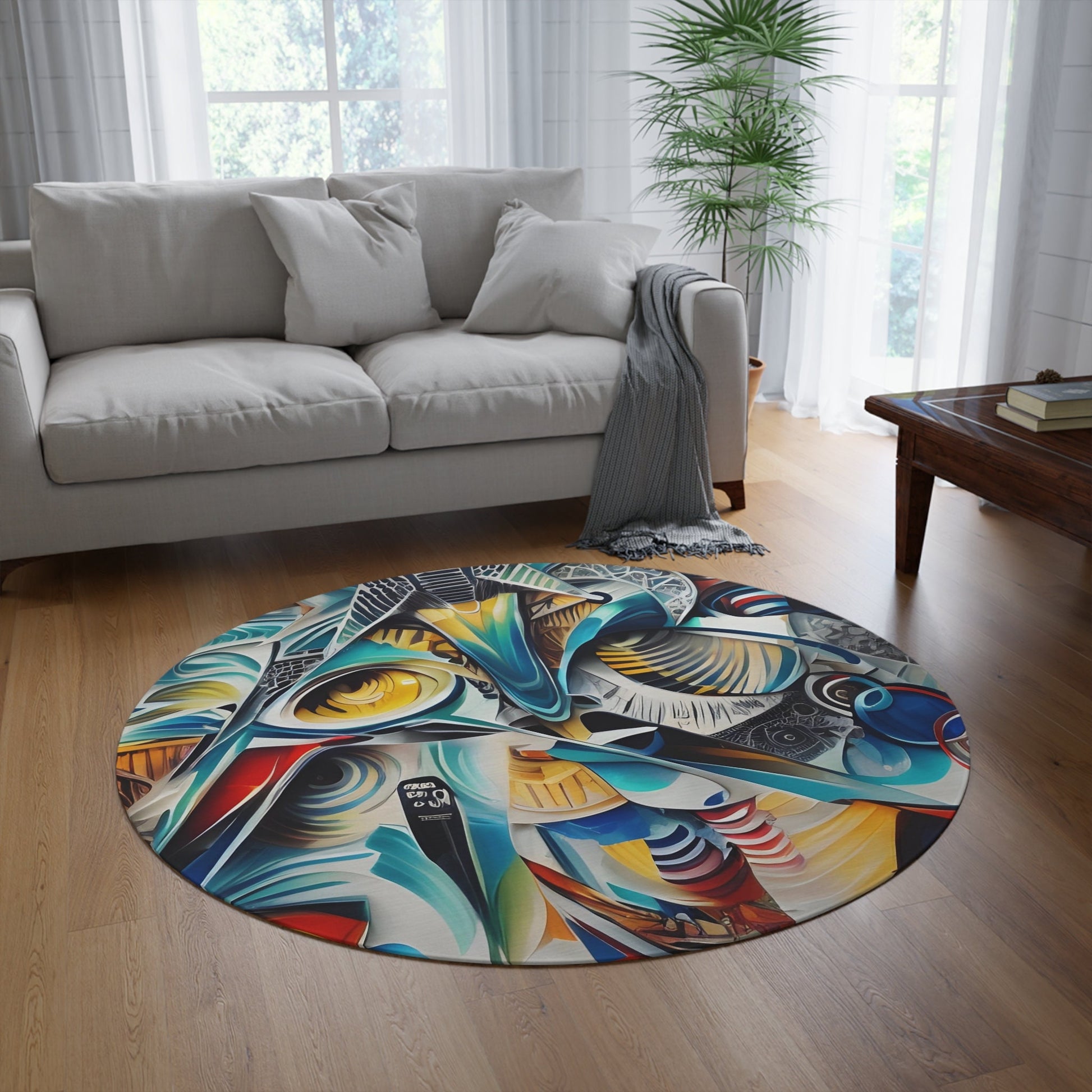 Abstract Rug graffiti blue orange african rugs colorful 2x3 3x5 5x7 round 8x10 large rugs africa floor mat street art