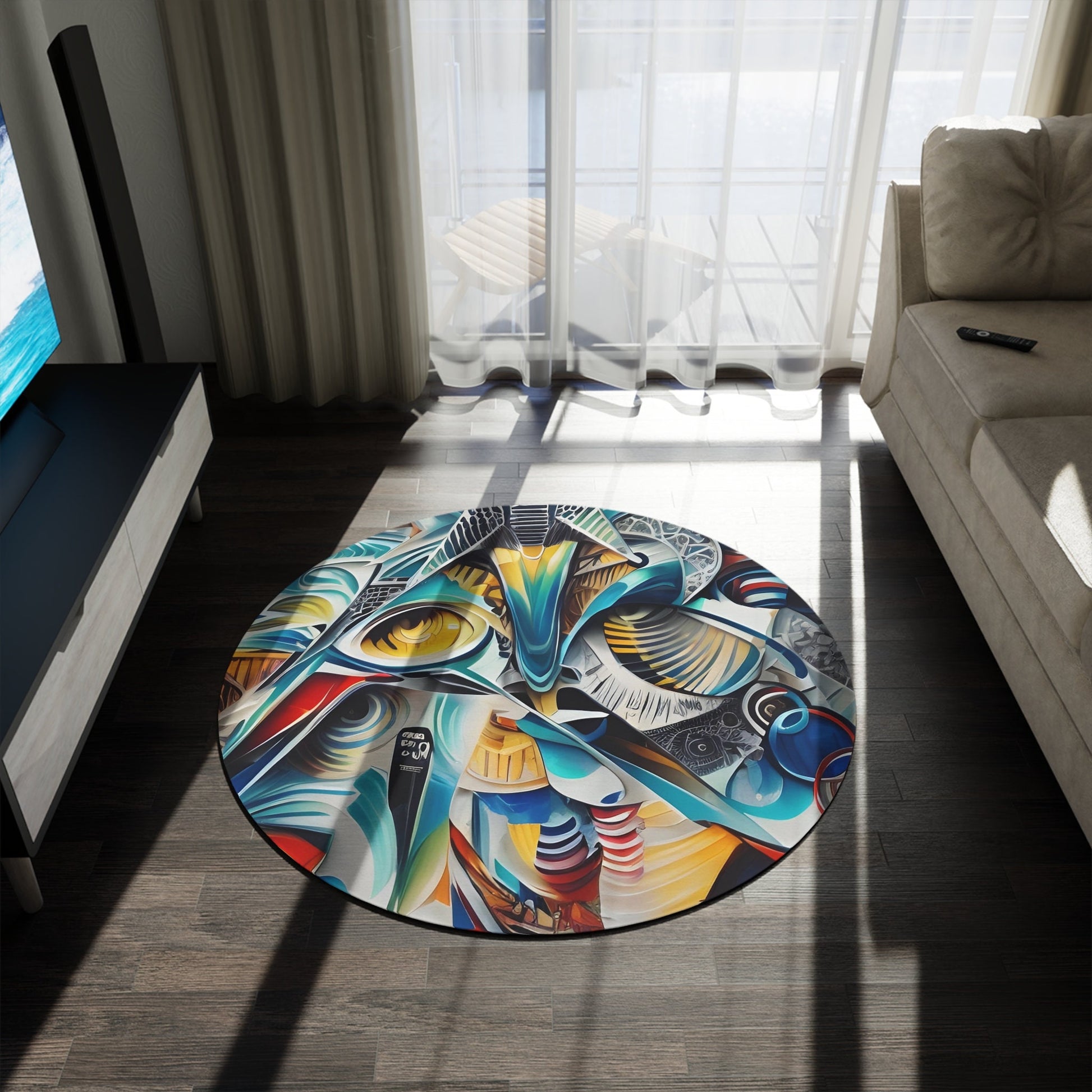 Abstract Rug graffiti blue orange african rugs colorful 2x3 3x5 5x7 round 8x10 large rugs africa floor mat street art