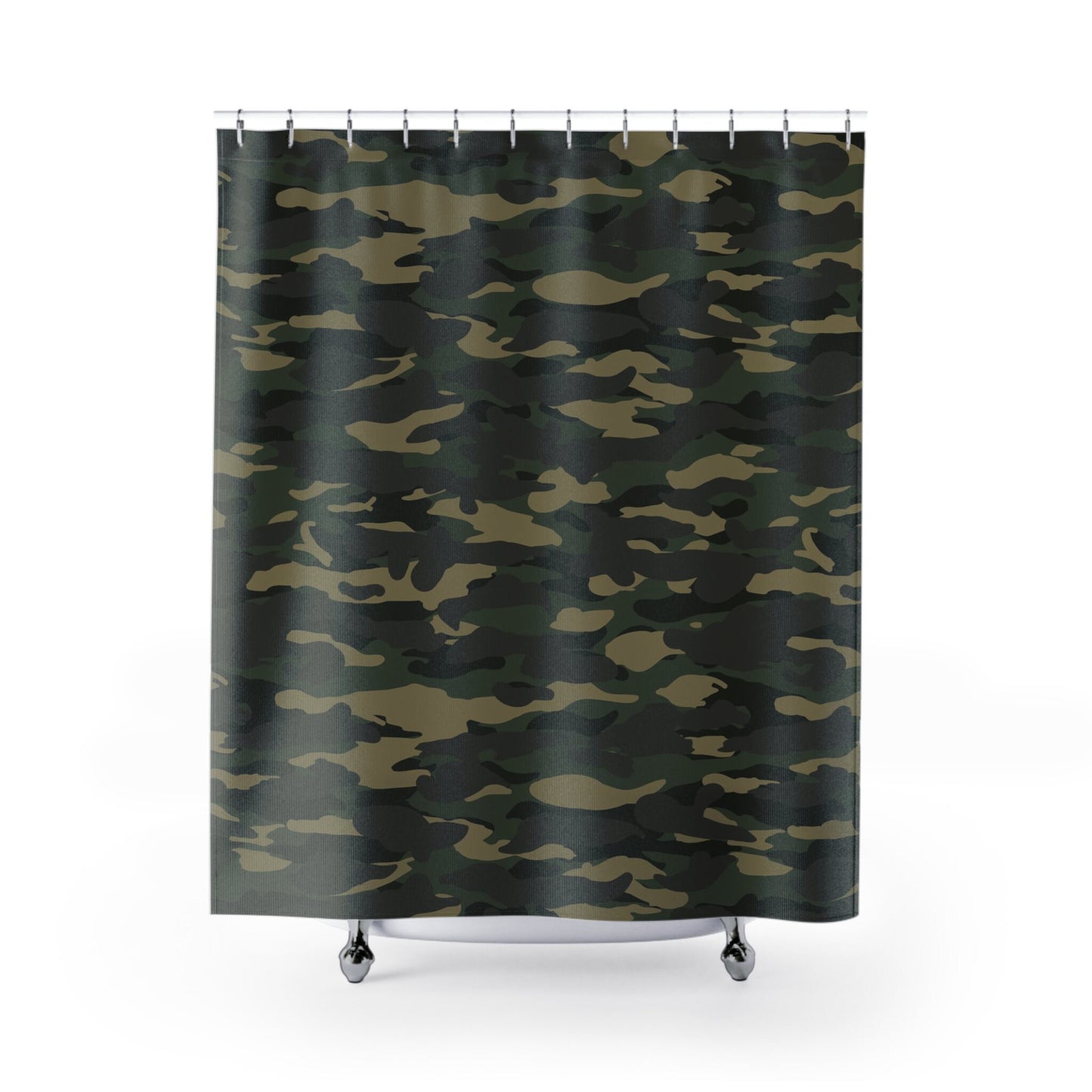 Camo Shower Curtain camoflauge shower curtains boys shower curtain camo bath rug camo bath decor beige green kids bathroom boy shower