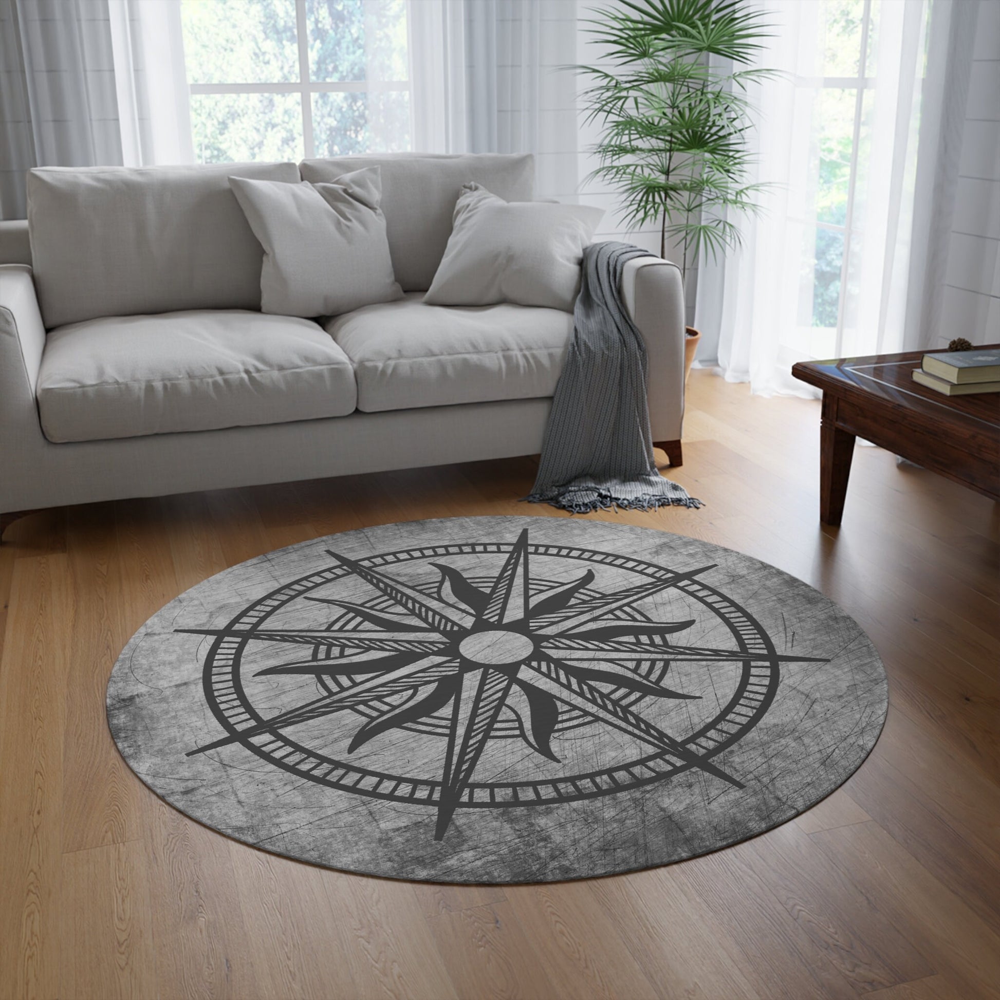 Compass Rug nautical gray grunge rug compasses floor mat large small marine ocean boat boating